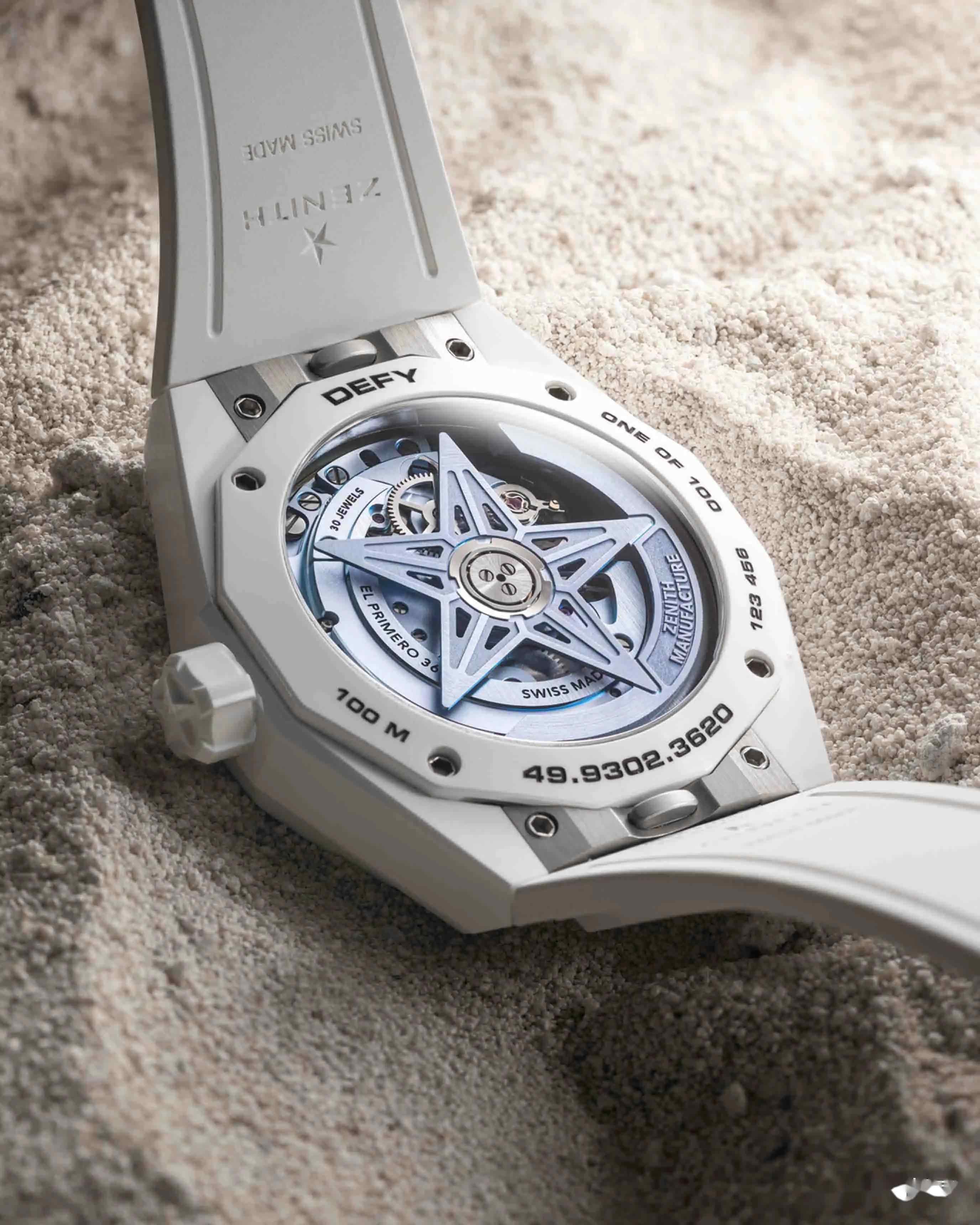 【限量100枚】真力时DEFY White Surfer陶瓷腕表终章登场!冰蓝镂空美炸了! | 奈斯探表 【限量100枚】真力时DEFY White Surfer陶瓷腕表终章登场!冰蓝镂空美炸了! | 奈斯探表