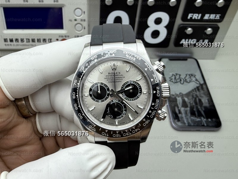 VS又放大招!新款白金迪通拿上线,4131V3机芯+全配重,胶带都带微调? | 奈斯探表 VS又放大招!新款白金迪通拿上线,4131V3机芯+全配重,胶带都带微调? | 奈斯探表