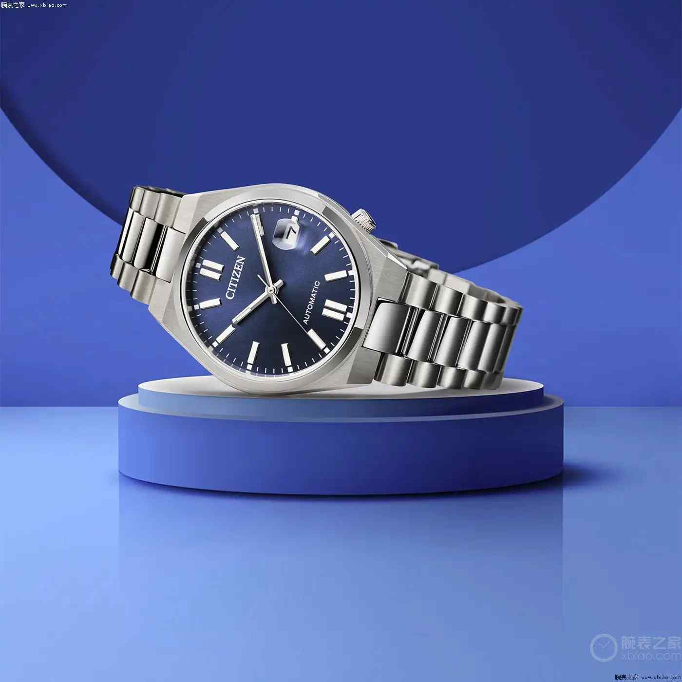 西铁城Tsuyosa新品来袭！37毫米深蓝紫盘复古腕表，2500元秒杀同级 | 奈斯探表