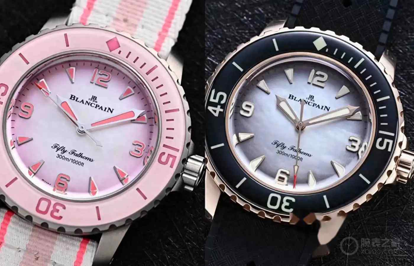 宝珀黑珍珠VS粉珍珠！女生的奢潮潜水表天花板，劳力士不香了？ | 奈斯探表