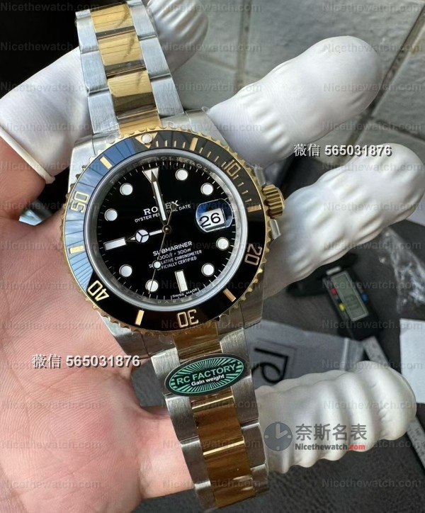 【配重天花板】RC厂间金黑蓝水鬼3135实测:185克真·原装手感,细节拉满闭眼入! | 奈斯探表 【配重天花板】RC厂间金黑蓝水鬼3135实测:185克真·原装手感,细节拉满闭眼入! | 奈斯探表