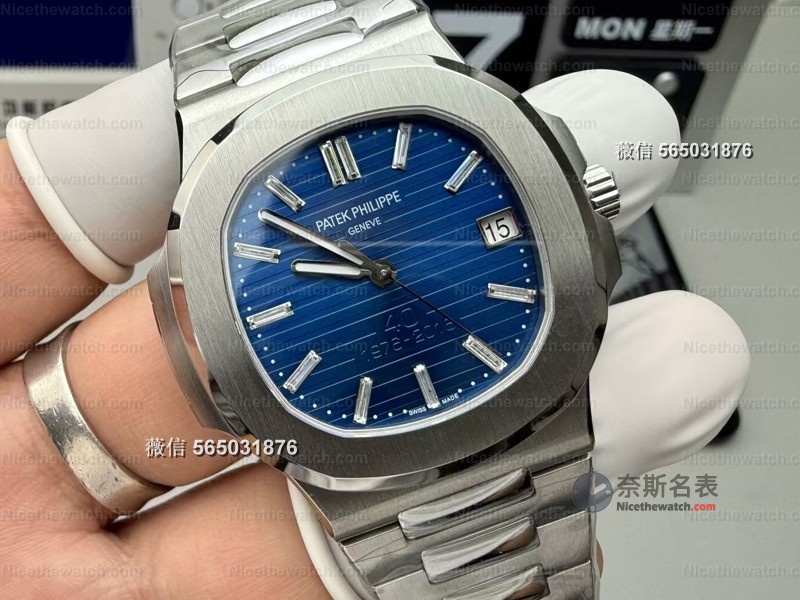 3K厂40周年鹦鹉螺5711实测爆火!324一体机芯+蓝面钻刻+背透神还原,戴出去没人信是复刻? | 奈斯探表 3K厂40周年鹦鹉螺5711实测爆火!324一体机芯+蓝面钻刻+背透神还原,戴出去没人信是复刻? | 奈斯探表