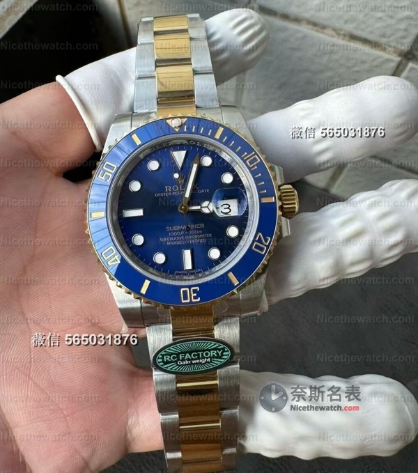 【配重天花板】RC厂间金黑蓝水鬼3135实测:185克真·原装手感,细节拉满闭眼入! | 奈斯探表 【配重天花板】RC厂间金黑蓝水鬼3135实测:185克真·原装手感,细节拉满闭眼入! | 奈斯探表