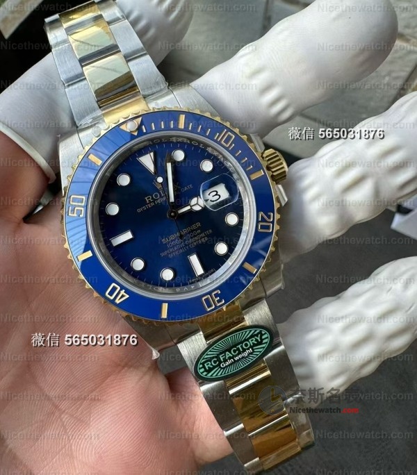 【配重天花板】RC厂间金黑蓝水鬼3135实测:185克真·原装手感,细节拉满闭眼入! | 奈斯探表 【配重天花板】RC厂间金黑蓝水鬼3135实测:185克真·原装手感,细节拉满闭眼入! | 奈斯探表