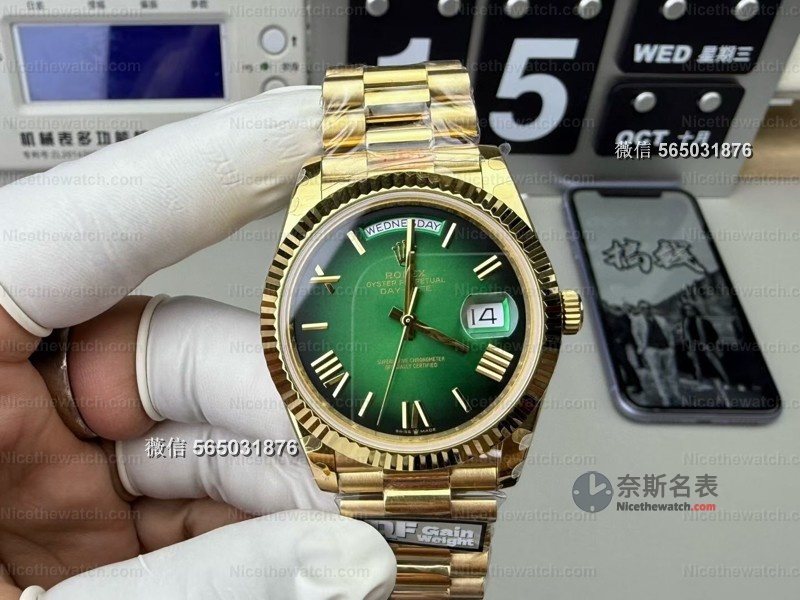 专柜同款沉甸手感!QF新品烟熏绿DD36mm开箱,158克配重告别轻飘飘仿品 | 奈斯探表 专柜同款沉甸手感!QF新品烟熏绿DD36mm开箱,158克配重告别轻飘飘仿品 | 奈斯探表