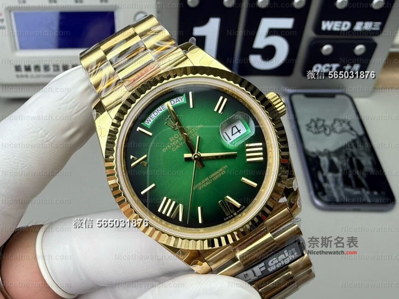 专柜同款沉甸手感!QF新品烟熏绿DD36mm开箱,158克配重告别轻飘飘仿品 | 奈斯探表 专柜同款沉甸手感!QF新品烟熏绿DD36mm开箱,158克配重告别轻飘飘仿品 | 奈斯探表