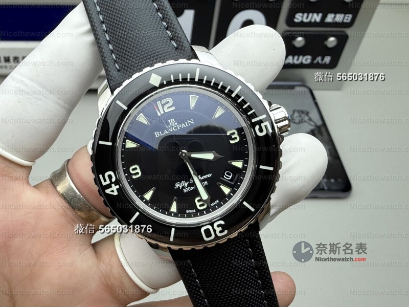 ZF厂宝珀五十寻终极版实测:整圈蓝宝石+瑞士夜光,复刻表也能这么顶? | 奈斯探表 ZF厂宝珀五十寻终极版实测:整圈蓝宝石+瑞士夜光,复刻表也能这么顶? | 奈斯探表