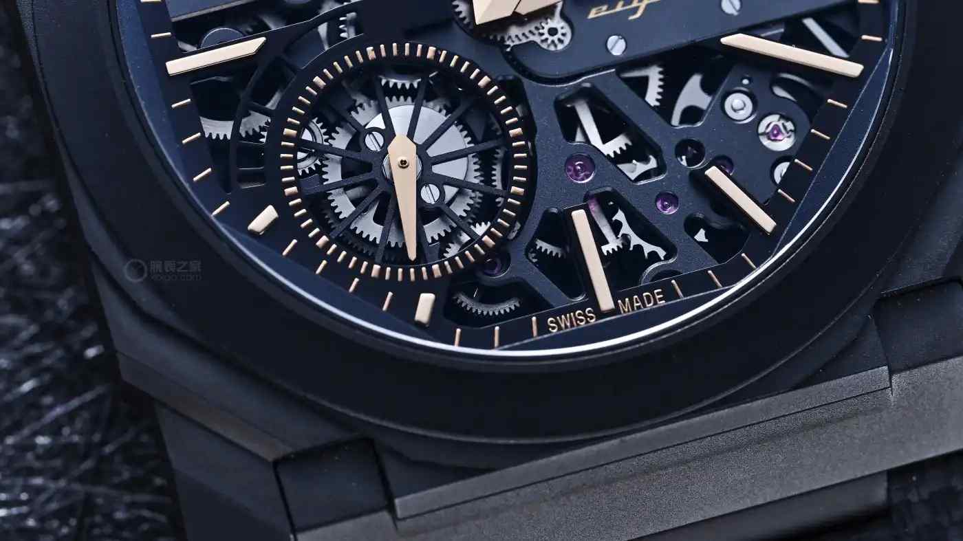 仅5.95mm厚度！宝格丽黑金镂空腕表震撼上市，8天动储颠覆认知 | 奈斯探表