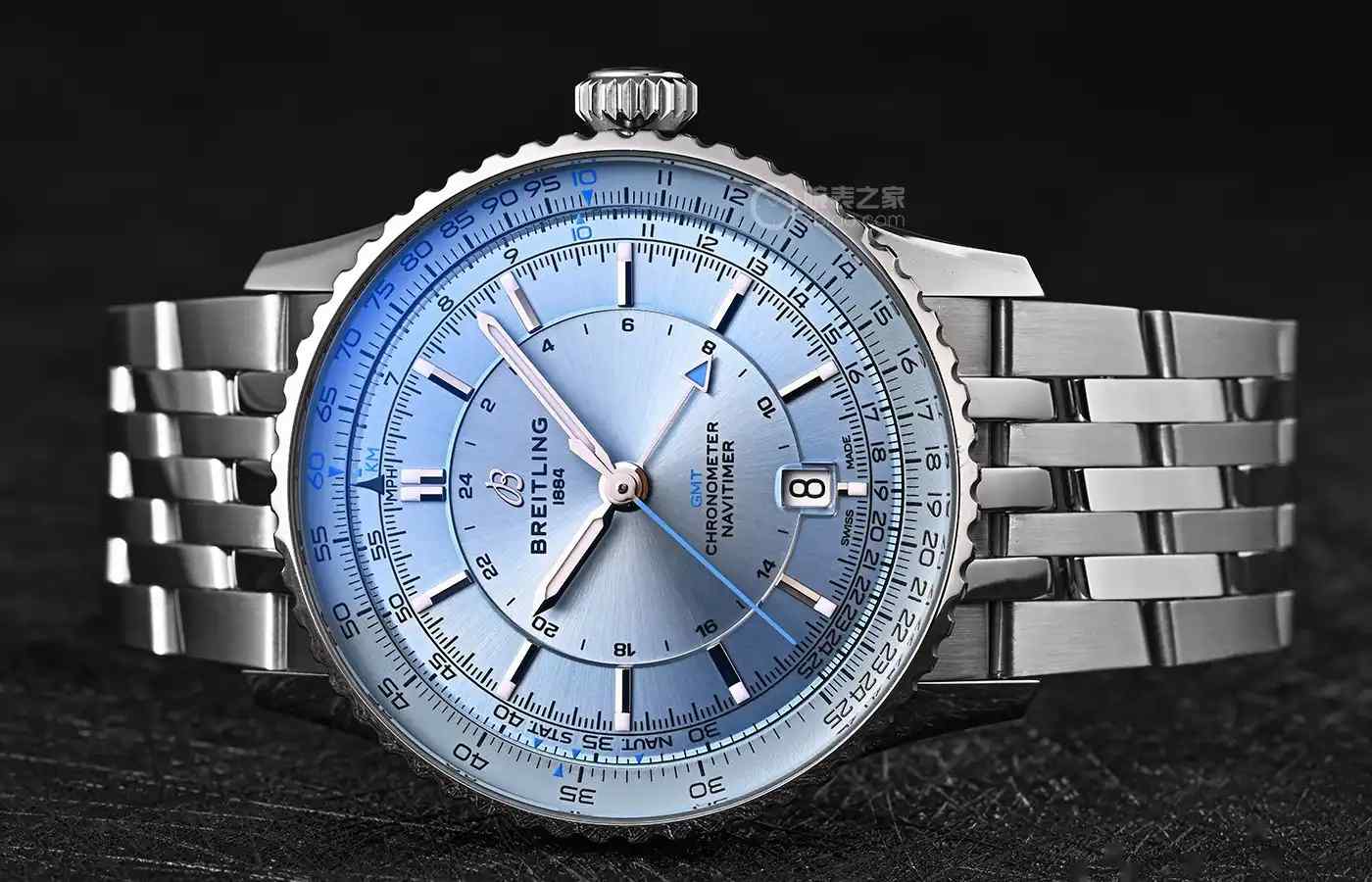 冰蓝盘颠覆传统!百年灵航空计时表41mm完美平衡复古与时尚 | 奈斯探表 冰蓝盘颠覆传统!百年灵航空计时表41mm完美平衡复古与时尚 | 奈斯探表