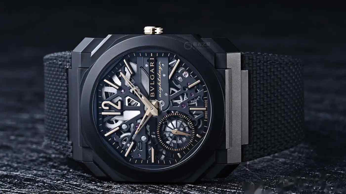 仅5.95mm厚度！宝格丽黑金镂空腕表震撼上市，8天动储颠覆认知 | 奈斯探表