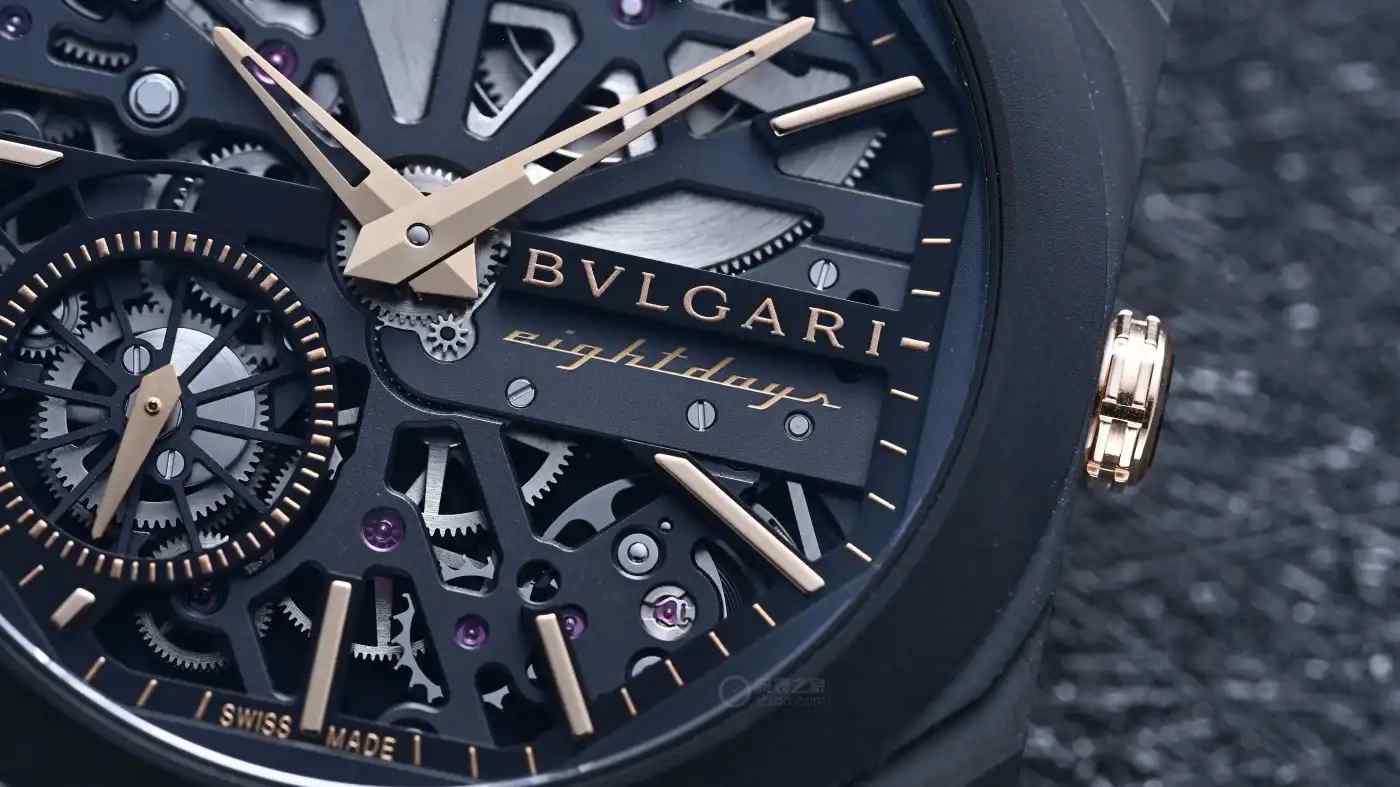 仅5.95mm厚度！宝格丽黑金镂空腕表震撼上市，8天动储颠覆认知 | 奈斯探表