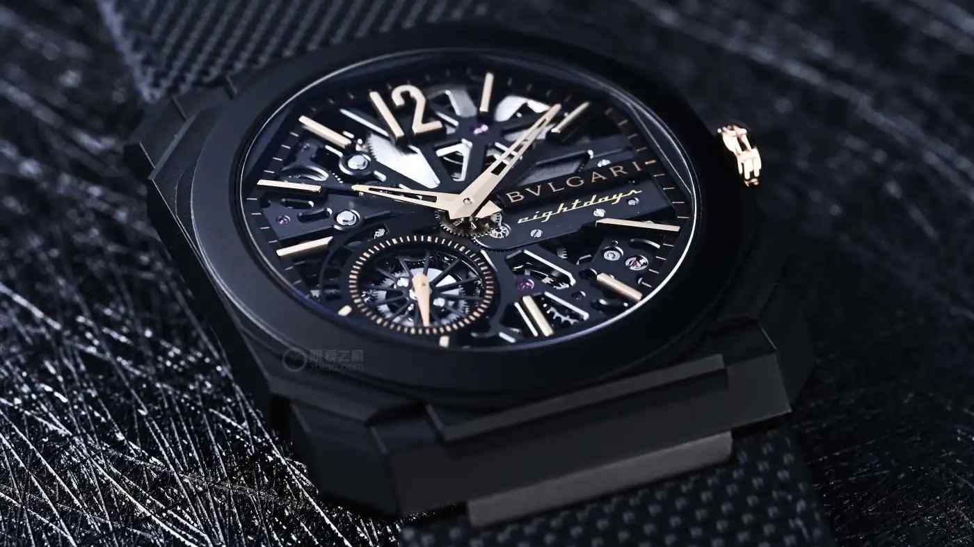 仅5.95mm厚度！宝格丽黑金镂空腕表震撼上市，8天动储颠覆认知 | 奈斯探表