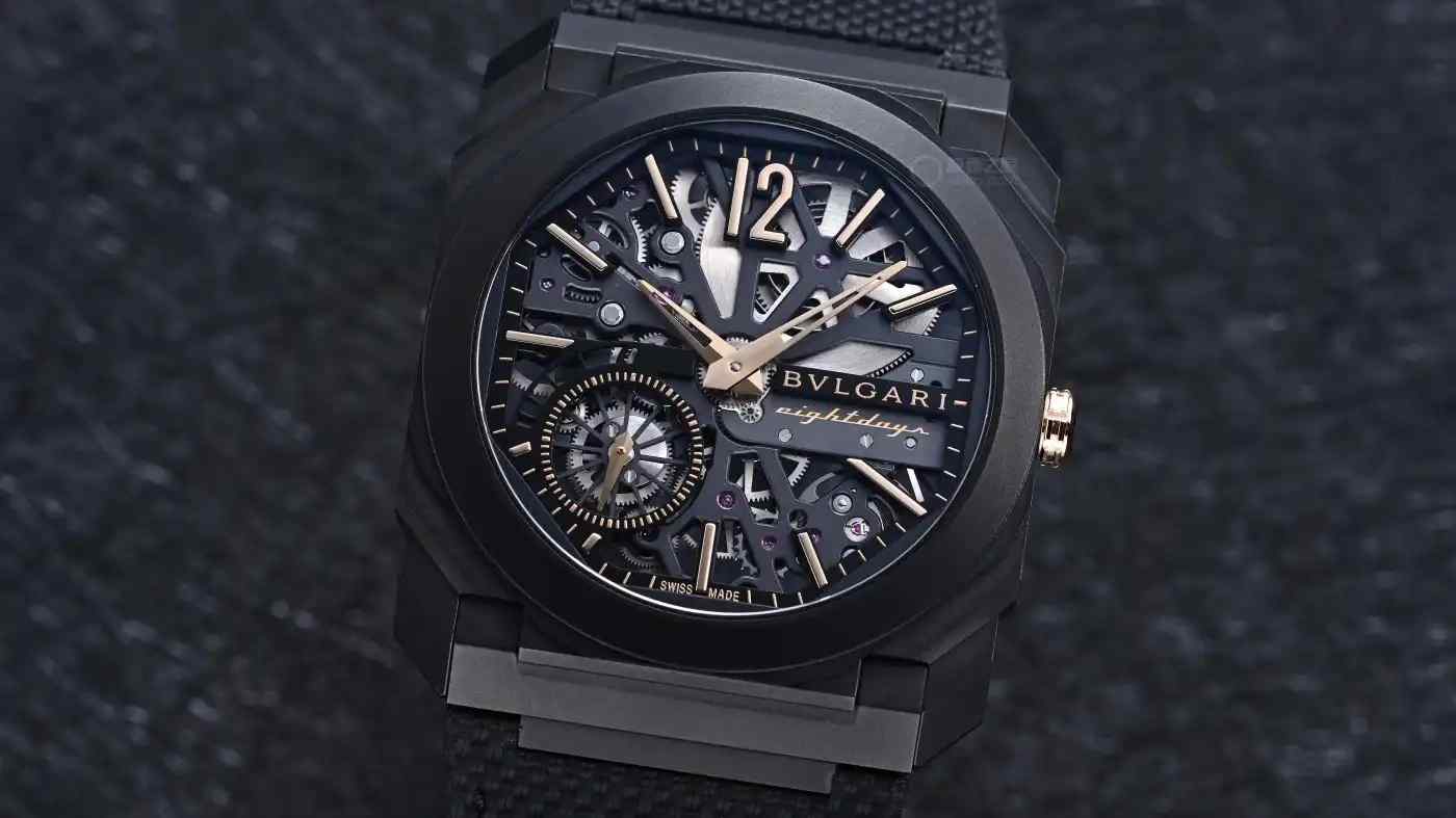 仅5.95mm厚度！宝格丽黑金镂空腕表震撼上市，8天动储颠覆认知 | 奈斯探表