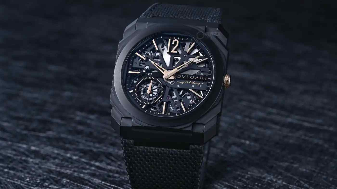 仅5.95mm厚度！宝格丽黑金镂空腕表震撼上市，8天动储颠覆认知 | 奈斯探表