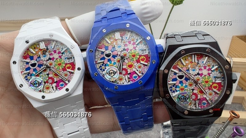别再只看黑水鬼了!这款APS15500太阳花陶瓷表,戴上秒变街头焦点! | 奈斯探表 别再只看黑水鬼了!这款APS15500太阳花陶瓷表,戴上秒变街头焦点! | 奈斯探表