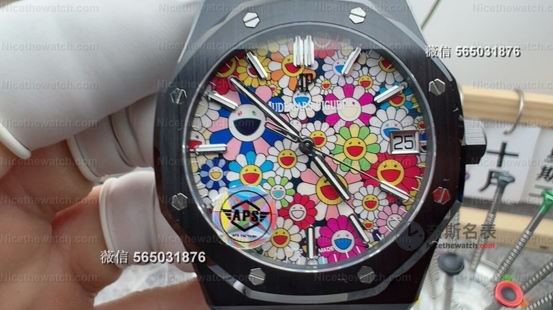 别再只看黑水鬼了!这款APS15500太阳花陶瓷表,戴上秒变街头焦点! | 奈斯探表 别再只看黑水鬼了!这款APS15500太阳花陶瓷表,戴上秒变街头焦点! | 奈斯探表