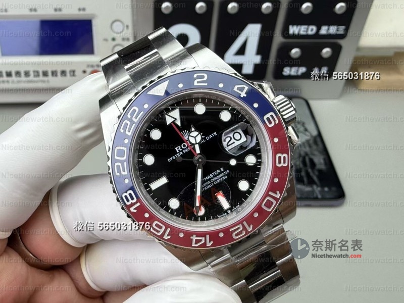 通红圈口+3285机芯！VS V3可乐圈三珠板链实测，细节拉满闭眼入！ | 奈斯探表