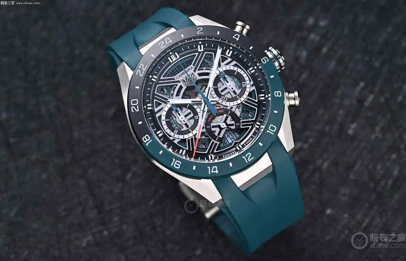 公价7万封神！泰格豪雅双时区计时表来袭，钛金属+镂空盘太炸裂 | 奈斯探表