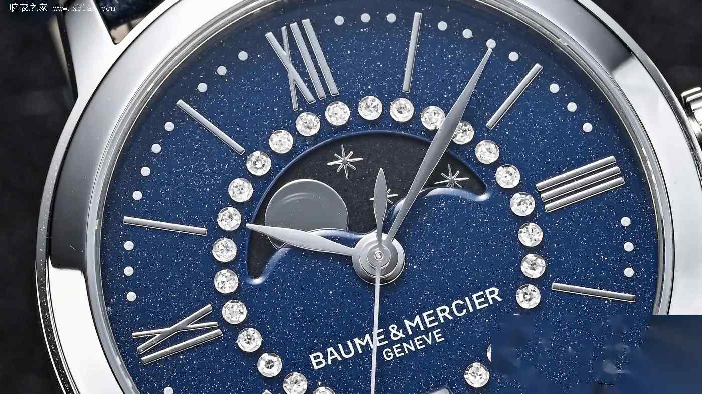 冬日送礼绝不出错！名士“初雪”腕表，月相+钻石+蓝宝石冠，优雅到骨子里 | 奈斯探表