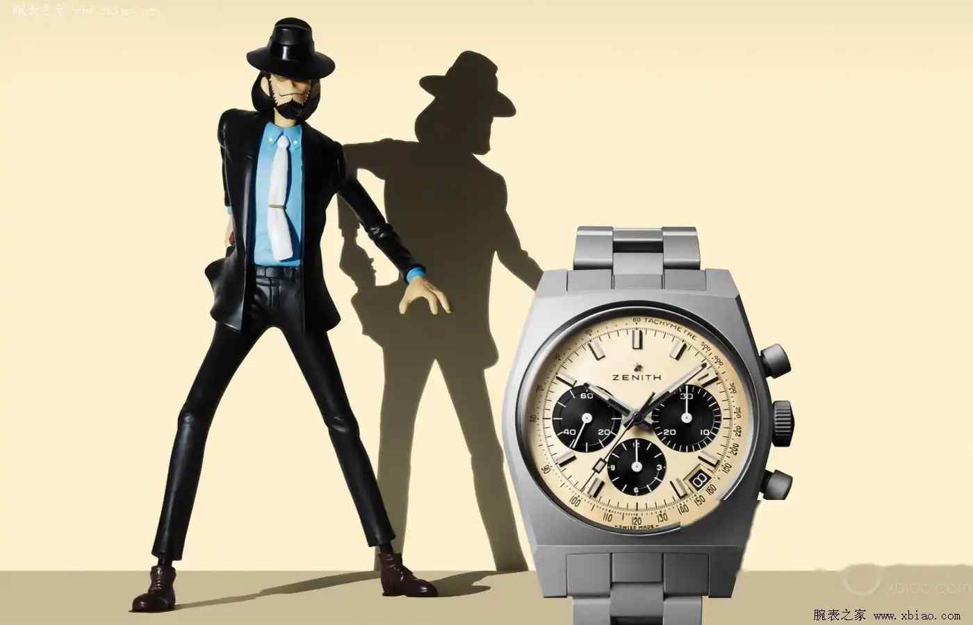 真力时×鲁邦三世终极还原！钛金属奶油盘A384限量200枚，粉丝必抢 | 奈斯探表