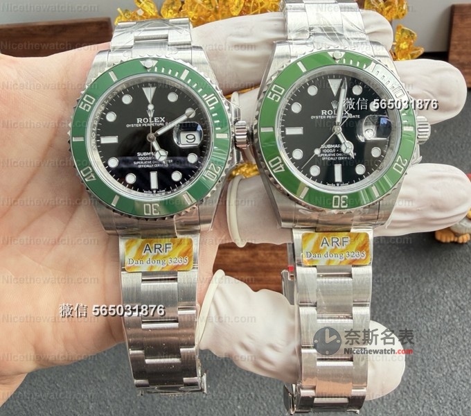 首发四代绿水鬼!ARF厂果木绿圈+丹东3235机芯,细节竟不输VS? | 奈斯探表 首发四代绿水鬼!ARF厂果木绿圈+丹东3235机芯,细节竟不输VS? | 奈斯探表