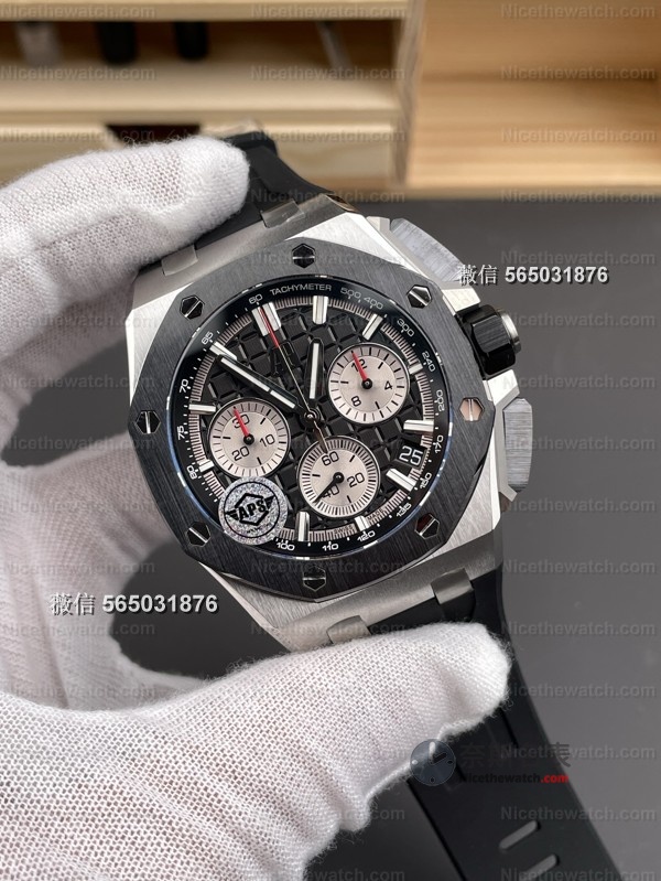 不再是改机芯！APS厂26420黑陶瓷升级4401一体芯，陶瓷圈+快拆带太香了 | 奈斯探表