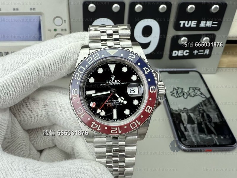 别再买C厂了?VS厂劳力士可乐圈实测,12.1mm厚度+真快调日历太顶了 | 奈斯探表 别再买C厂了?VS厂劳力士可乐圈实测,12.1mm厚度+真快调日历太顶了 | 奈斯探表