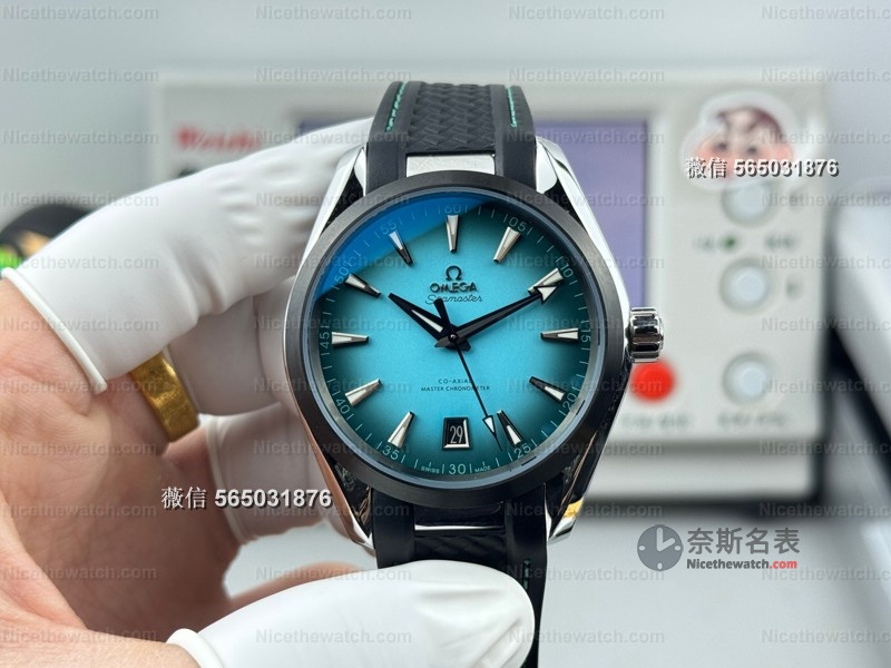 我试戴了VS海马150新款陶瓷圈绿松石渐变盘：这细节，真的让我心动了！ | 奈斯探表