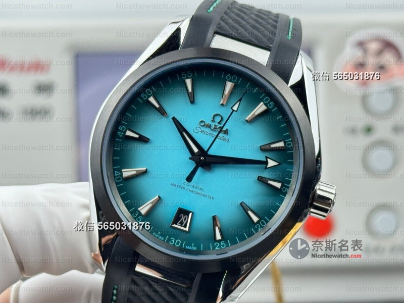 我试戴了VS海马150新款陶瓷圈绿松石渐变盘：这细节，真的让我心动了！ | 奈斯探表