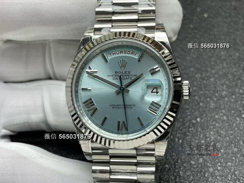 冰蓝放射纹+罗马钉条刻度！VS厂新款VS冰蓝DD日历型V1/V2版本怎么选？ | 奈斯探表