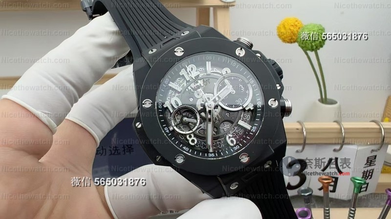 全黑化+磨砂颗粒感!BBF宇舶大爆炸黑陶瓷细节拉满,夜光计时全到位! | 奈斯探表 全黑化+磨砂颗粒感!BBF宇舶大爆炸黑陶瓷细节拉满,夜光计时全到位! | 奈斯探表