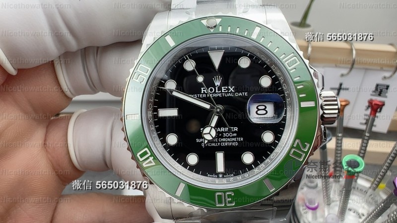 首发四代绿水鬼!ARF厂果木绿圈+丹东3235机芯,细节竟不输VS? | 奈斯探表 首发四代绿水鬼!ARF厂果木绿圈+丹东3235机芯,细节竟不输VS? | 奈斯探表