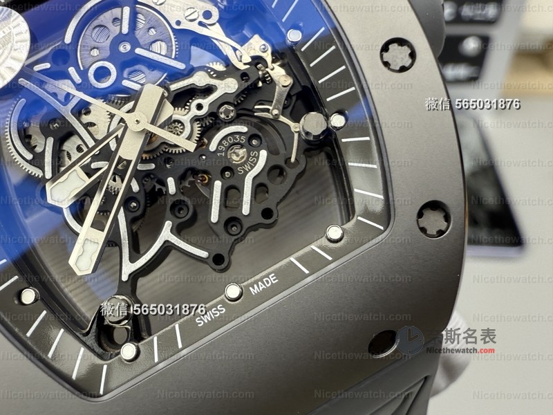 1450硬度“太空灰”上手!ZF厂RM055碳化钛表壳评测:真碳化钛+RMUL2机芯,硬核玩家闭眼 | 奈斯探表 1450硬度“太空灰”上手!ZF厂RM055碳化钛表壳评测:真碳化钛+RMUL2机芯,硬核玩家闭眼 | 奈斯探表