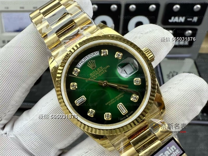 不是所有绿盘都叫“烟熏绿”！QF DD 36mm用158克配重重新定义高仿天花板！ | 奈斯探表