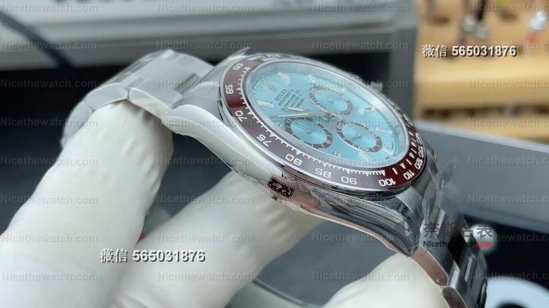 莫桑钻+冰蓝盘+丹东4131！上手VS厂冰蓝钻迪V3配重版，这做工是目前最高版本吗？ | 奈斯探表