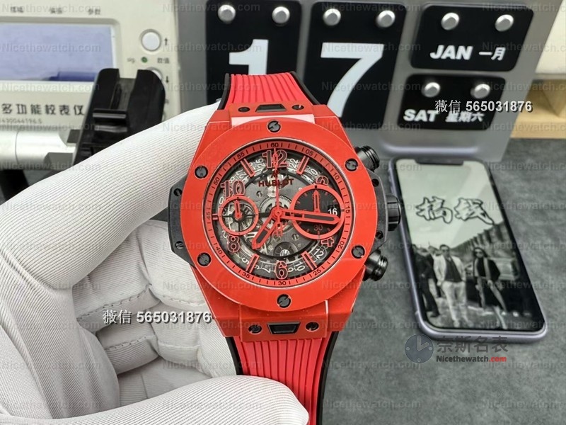告别7750！BBF厂Big Bang红色魔力搭载自研UNICO机芯，真实计时+快拆表带太香了！ | 奈斯探表