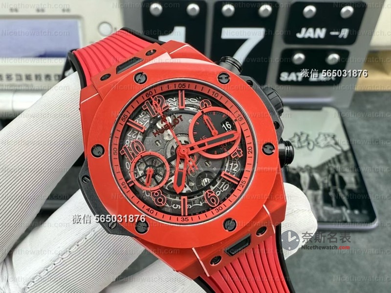 告别7750！BBF厂Big Bang红色魔力搭载自研UNICO机芯，真实计时+快拆表带太香了！ | 奈斯探表
