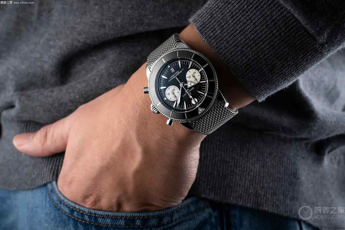 反转熊猫盘回归！百年灵超级海洋文化B01计时码表，致敬1957年潜水表鼻祖 | 奈斯探表