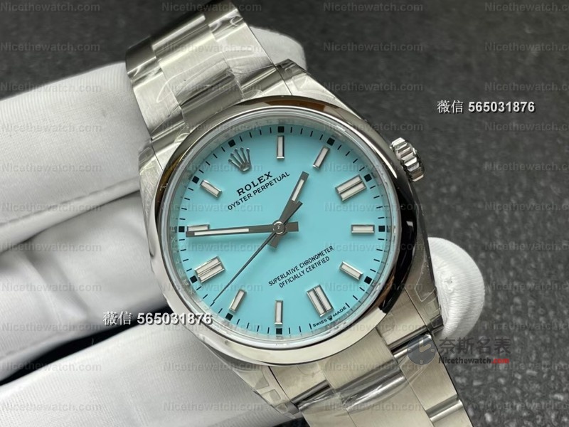 VS厂蒂芙尼蓝蚝式恒动实测:丹东3230+27颗滚珠机芯,这款清新蓝盘太治愈了! | 奈斯探表 VS厂蒂芙尼蓝蚝式恒动实测:丹东3230+27颗滚珠机芯,这款清新蓝盘太治愈了! | 奈斯探表