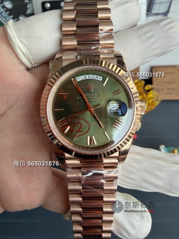 VS厂劳力士DD玫瑰金绿盘V2实测:182克真实压手感,丹东3255机芯到底有多能打? | 奈斯探表 VS厂劳力士DD玫瑰金绿盘V2实测:182克真实压手感,丹东3255机芯到底有多能打? | 奈斯探表