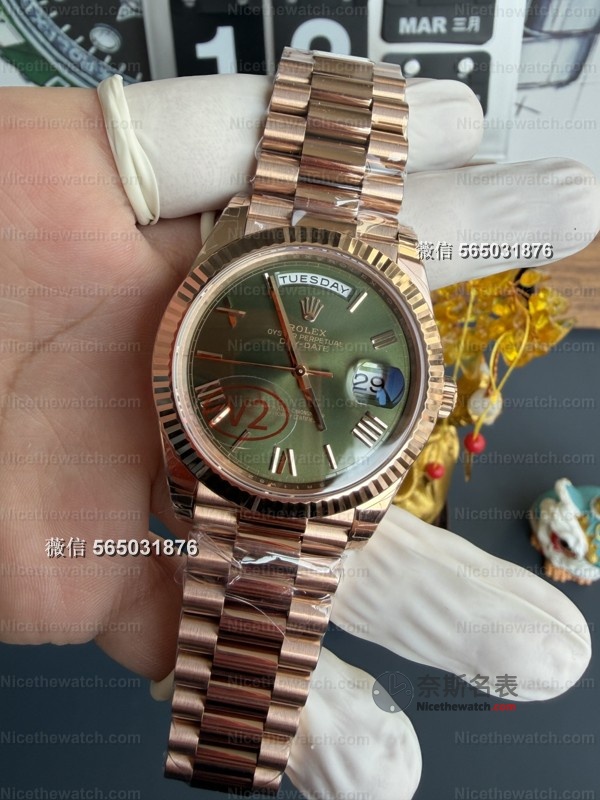 VS厂劳力士DD玫瑰金绿盘V2实测:182克真实压手感,丹东3255机芯到底有多能打? | 奈斯探表 VS厂劳力士DD玫瑰金绿盘V2实测:182克真实压手感,丹东3255机芯到底有多能打? | 奈斯探表