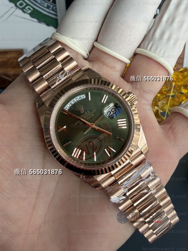 VS厂劳力士DD玫瑰金绿盘V2实测:182克真实压手感,丹东3255机芯到底有多能打? | 奈斯探表 VS厂劳力士DD玫瑰金绿盘V2实测:182克真实压手感,丹东3255机芯到底有多能打? | 奈斯探表