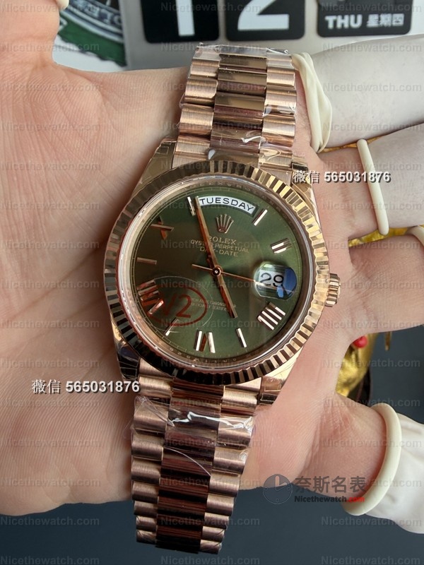 VS厂劳力士DD玫瑰金绿盘V2实测:182克真实压手感,丹东3255机芯到底有多能打? | 奈斯探表 VS厂劳力士DD玫瑰金绿盘V2实测:182克真实压手感,丹东3255机芯到底有多能打? | 奈斯探表