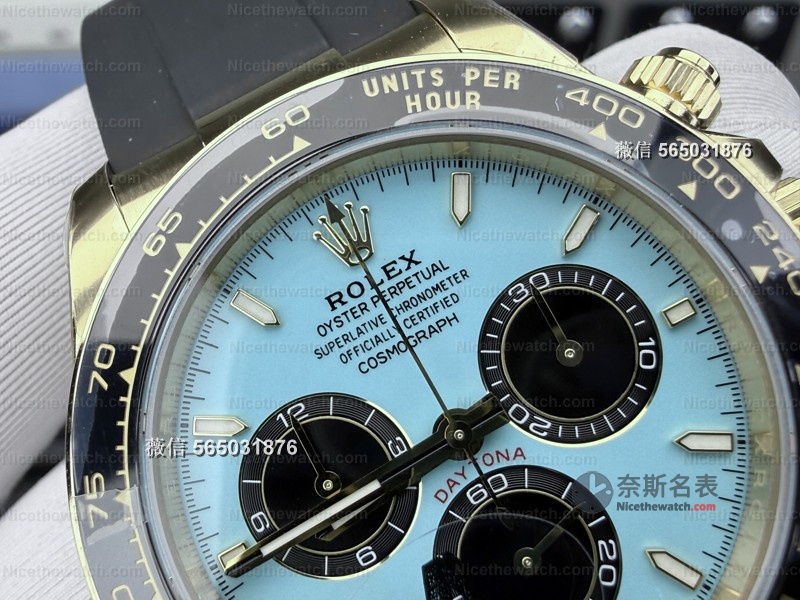 蒂芙尼蓝的诱惑：VS 厂劳力士迪通拿蒂芙尼蓝 M126518LN-0014 深度上手体验 | 奈斯探表