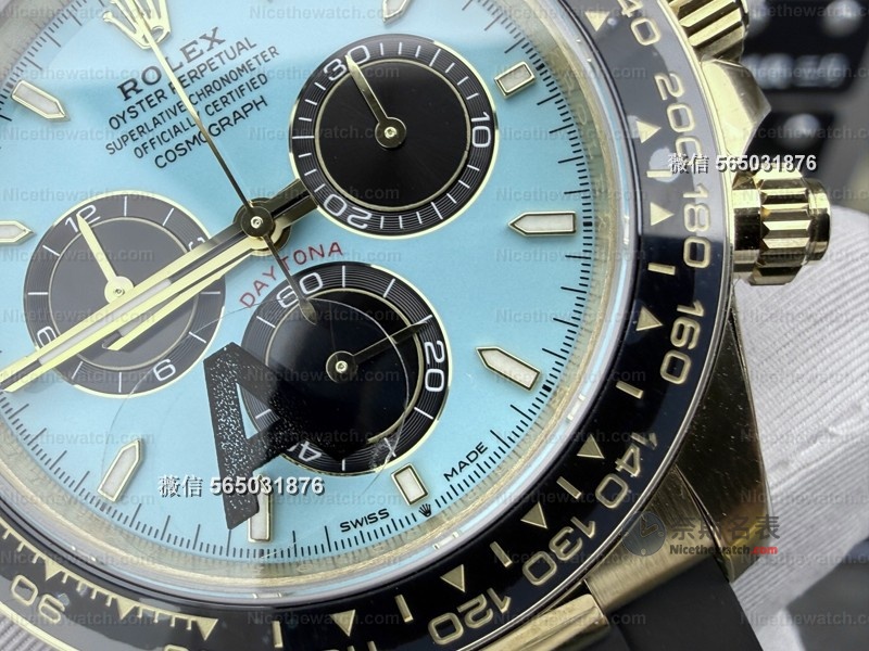 蒂芙尼蓝的诱惑：VS 厂劳力士迪通拿蒂芙尼蓝 M126518LN-0014 深度上手体验 | 奈斯探表