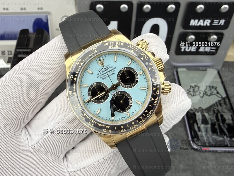 蒂芙尼蓝的诱惑：VS 厂劳力士迪通拿蒂芙尼蓝 M126518LN-0014 深度上手体验 | 奈斯探表