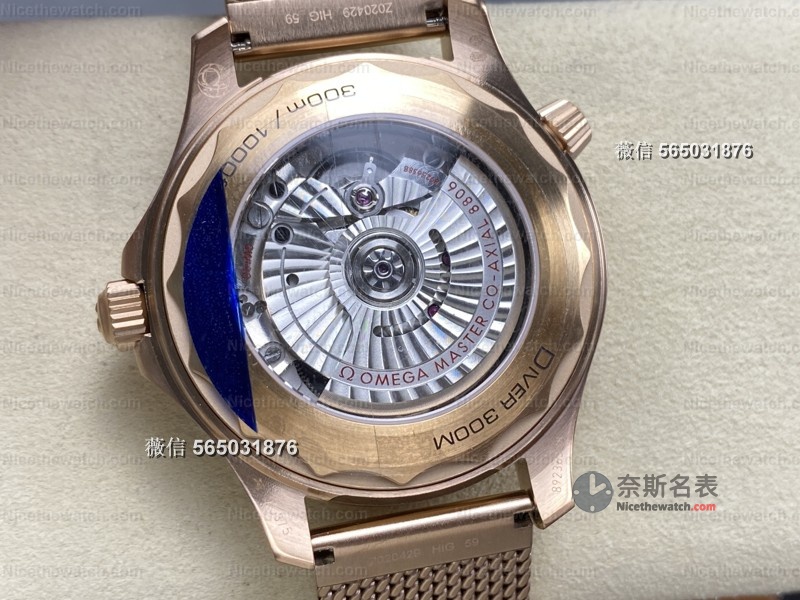 VS厂欧米茄海马300青铜金上手体验：复古金棕配色配上8806机芯，这块复刻表有点东西！ | 奈斯探表