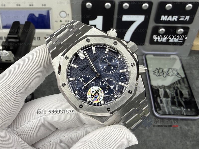 章鱼哥实测：APS厂爱彼26240蓝钢款，4401一体机芯能否复刻“皇家橡树”的深邃蓝？ | 奈斯探表