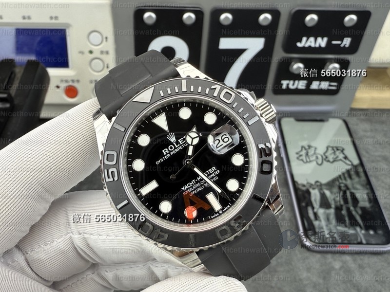 VS厂劳力士白金游艇V3版实测：143克配重+丹东3235机芯，这做工吊打Clean厂几条街！ | 奈斯探表