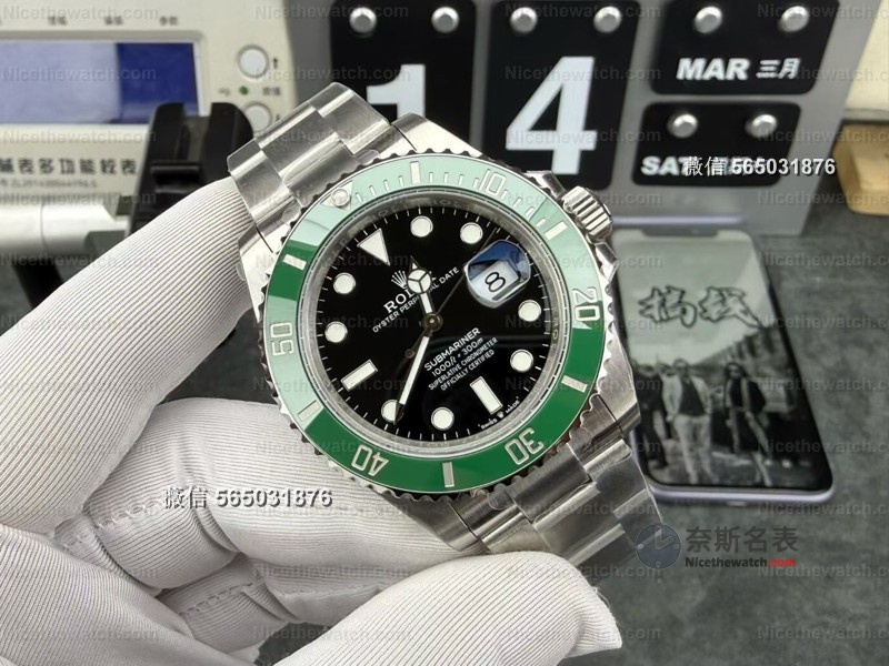 VS厂41mm绿水鬼实测：丹东3235机芯+70小时动力，这款复刻平替太顶了！ | 奈斯探表